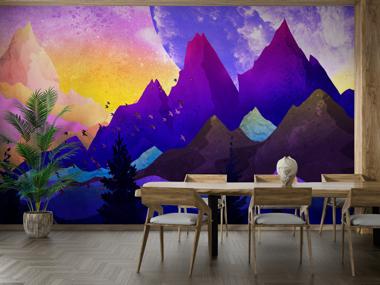 The magical colorful mountains