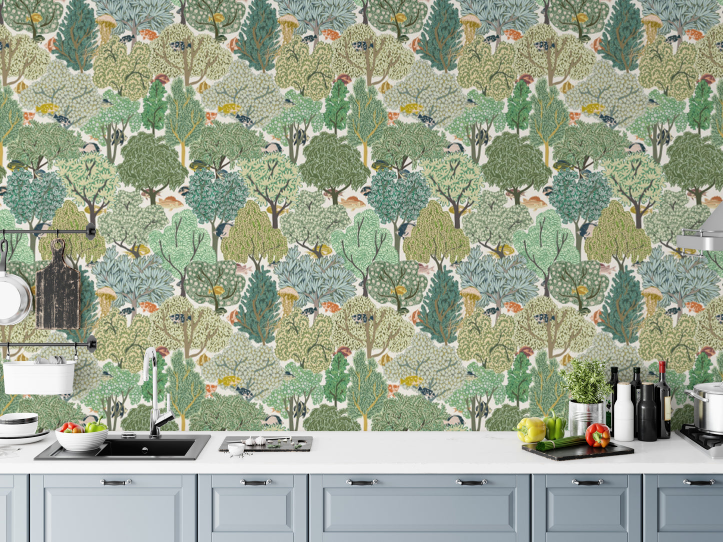 Stunning Botanic Ballet wallpaper mural for stylish interiors.