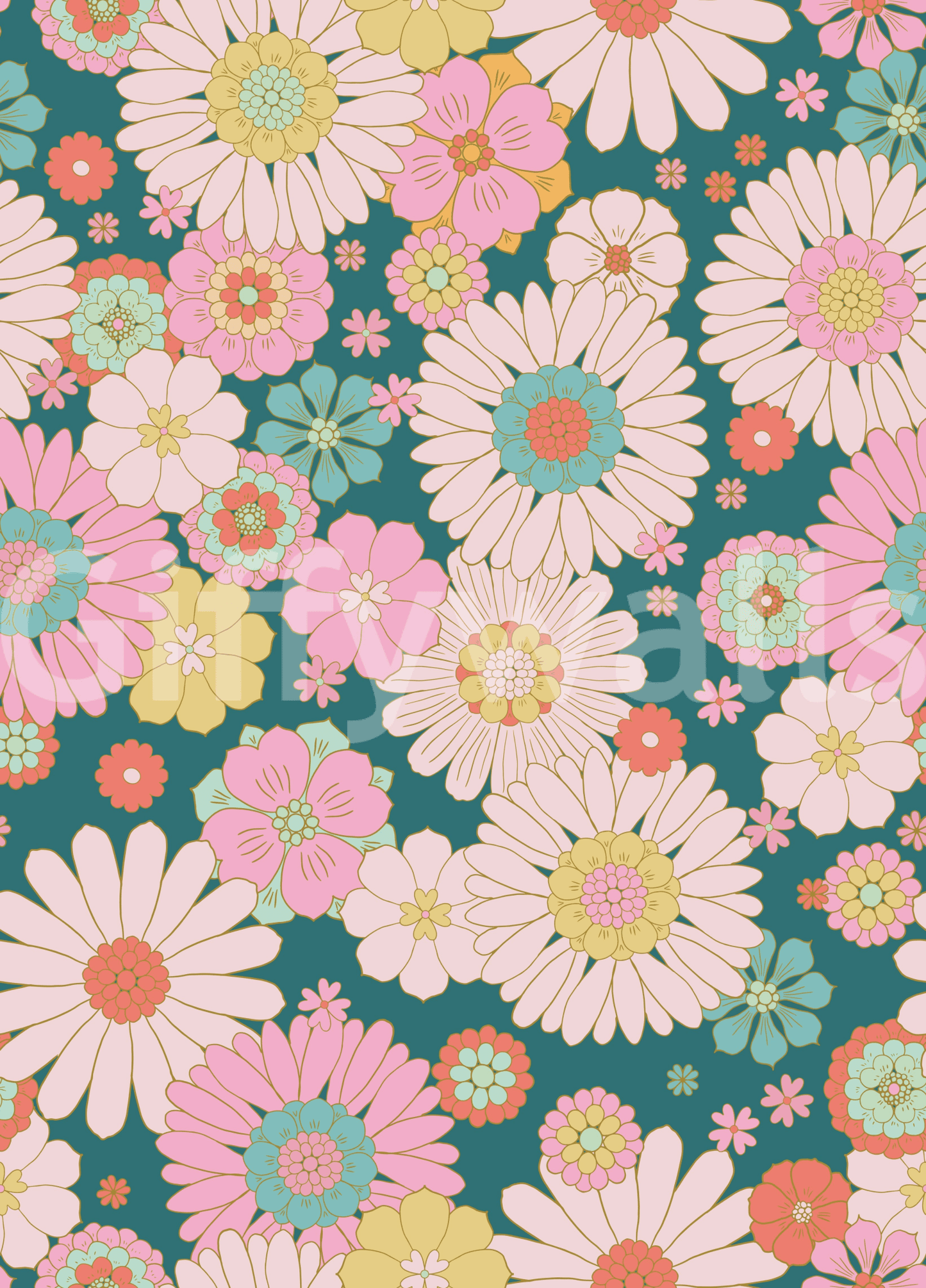 Captures the essence of the "flower power" era.