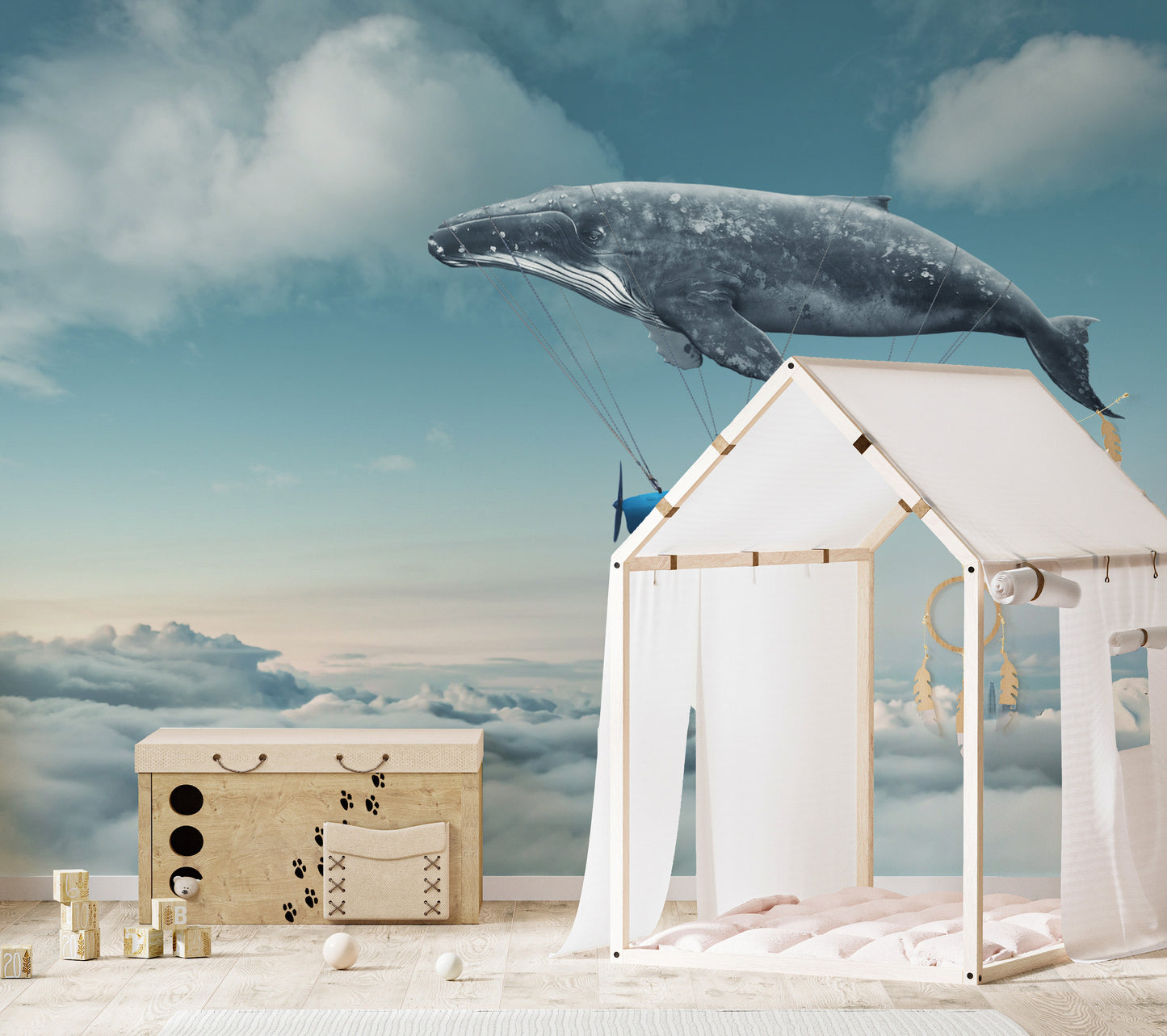 Astral Whale Journey Wallpaper