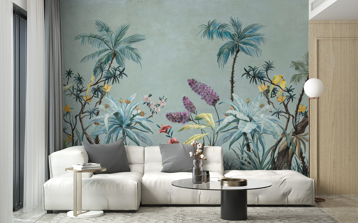 Colorful Flower Pattern Wallpaper