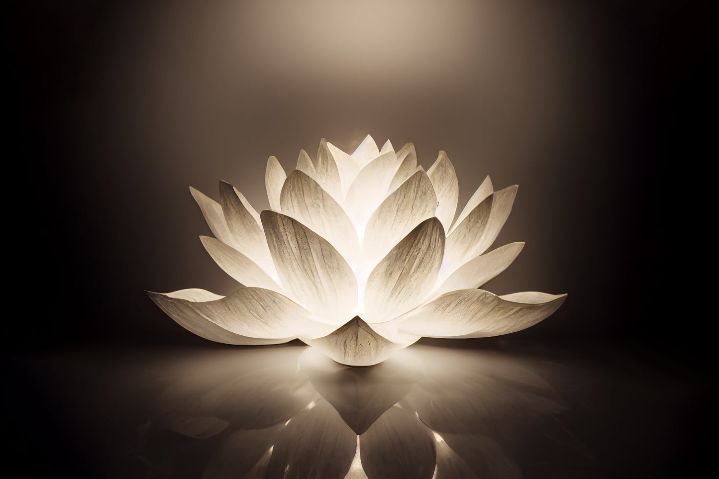 Abstract Lotus Flower Majestic Elegant Wall Murals - Giffywalls