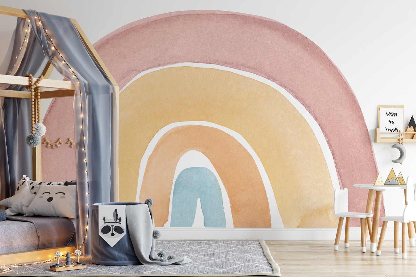 Watercolor Rainbow Colorful Wallpaper Murals - Giffywalls