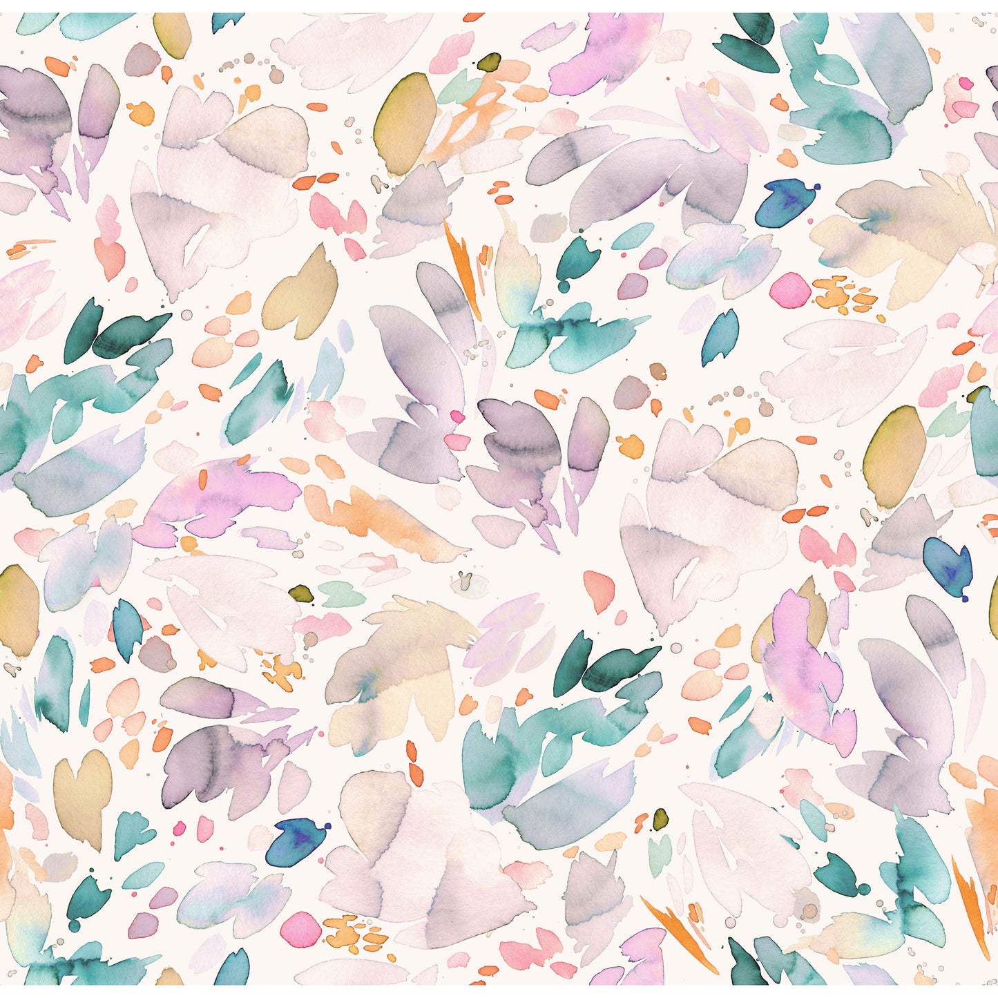 Watercolor Abstract Petals Wallpaper