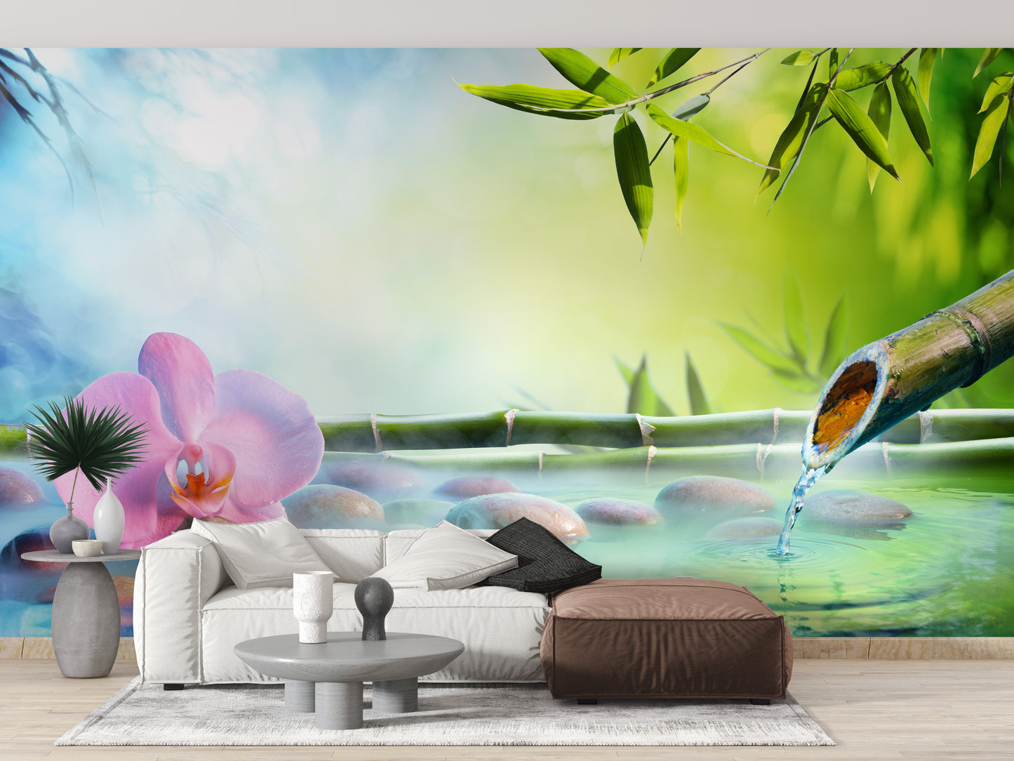 Abstract gradient brush wallpaper concept