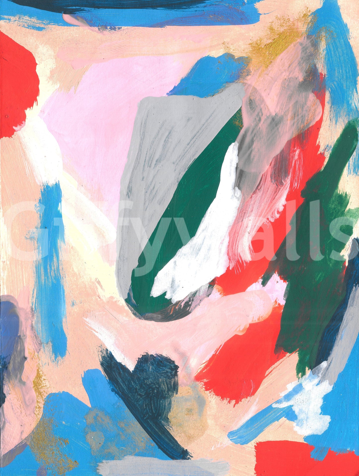 A high-quality abstract print wall mural for walls.