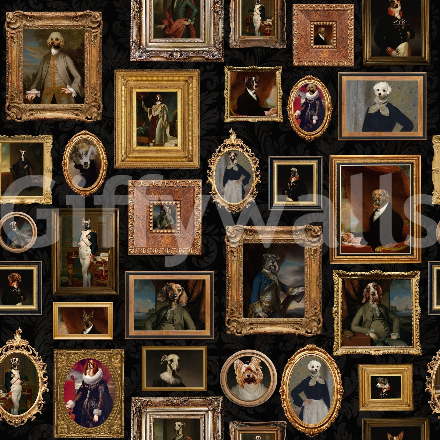 Artistic and unique animal-themed wallpaper.