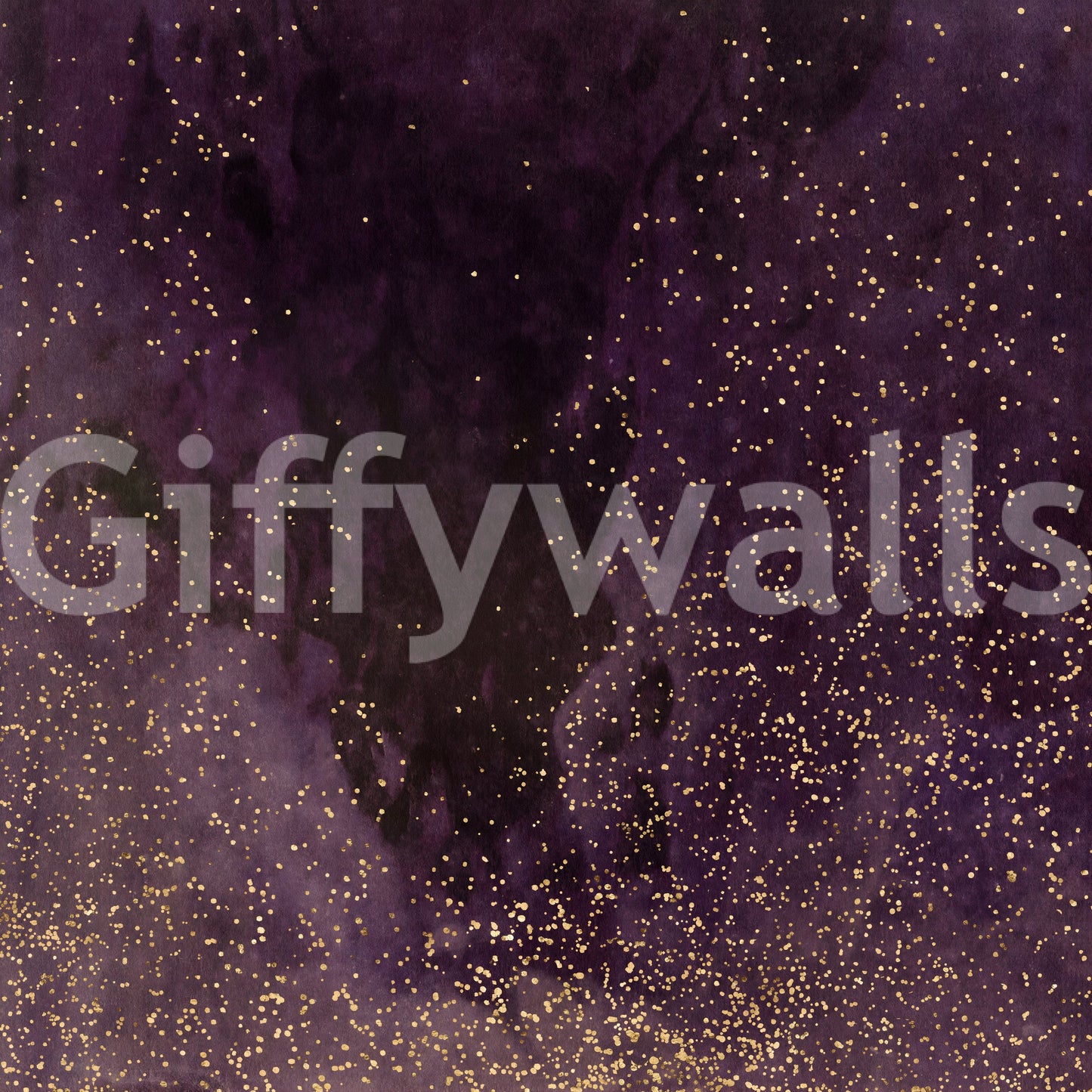 Aubergine Galaxy Wall Mural