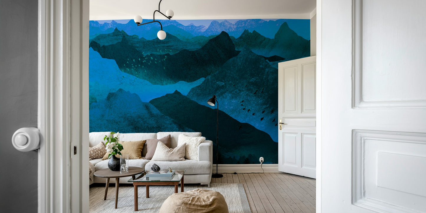 Fond d'écran de majesté de montagne azure