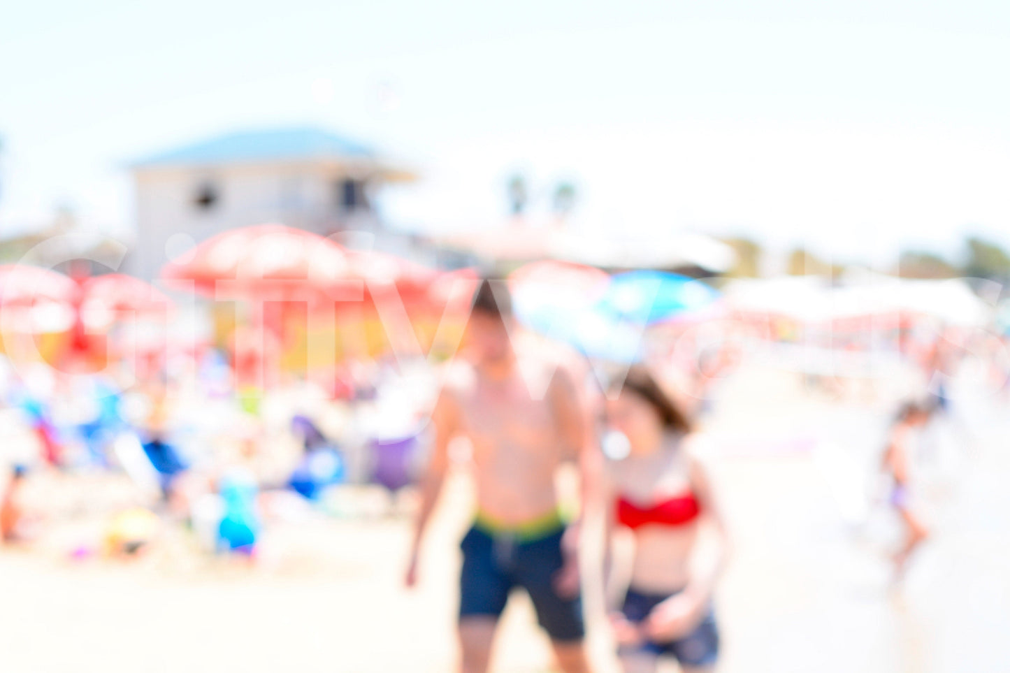 A high-quality serene beach wall mural for walls.