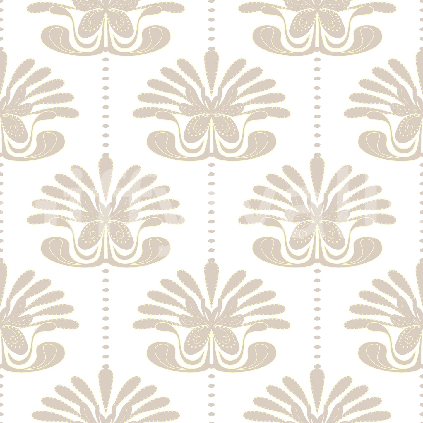 Chic Floral Symmetry Wallpaper