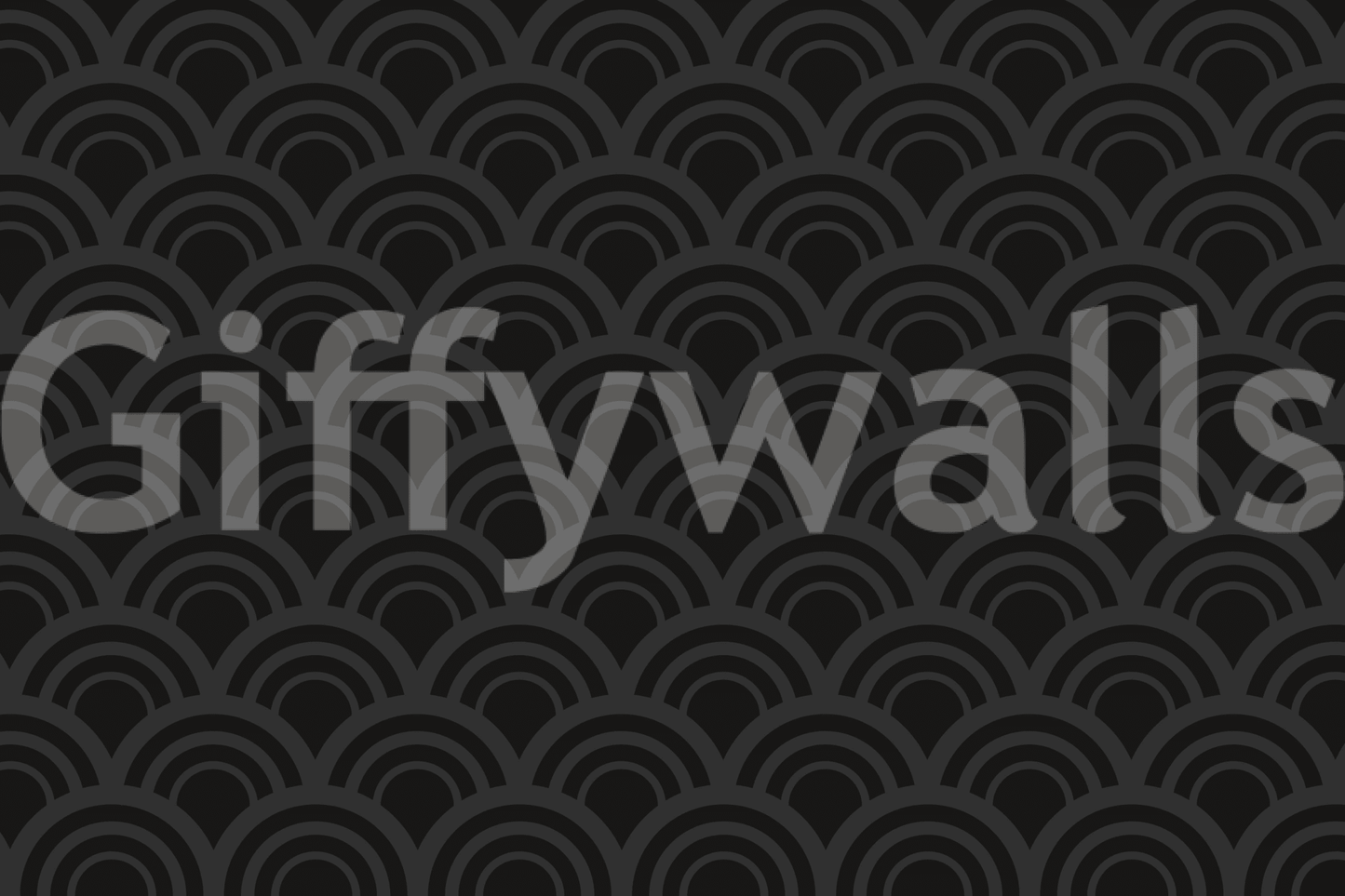 Black Charcoal Waves Wall Mural