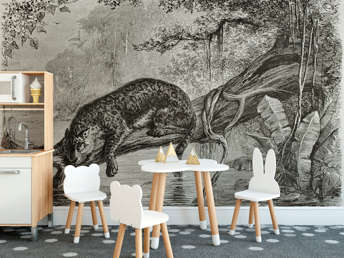 Animal Print Black Leopard Wallpaper