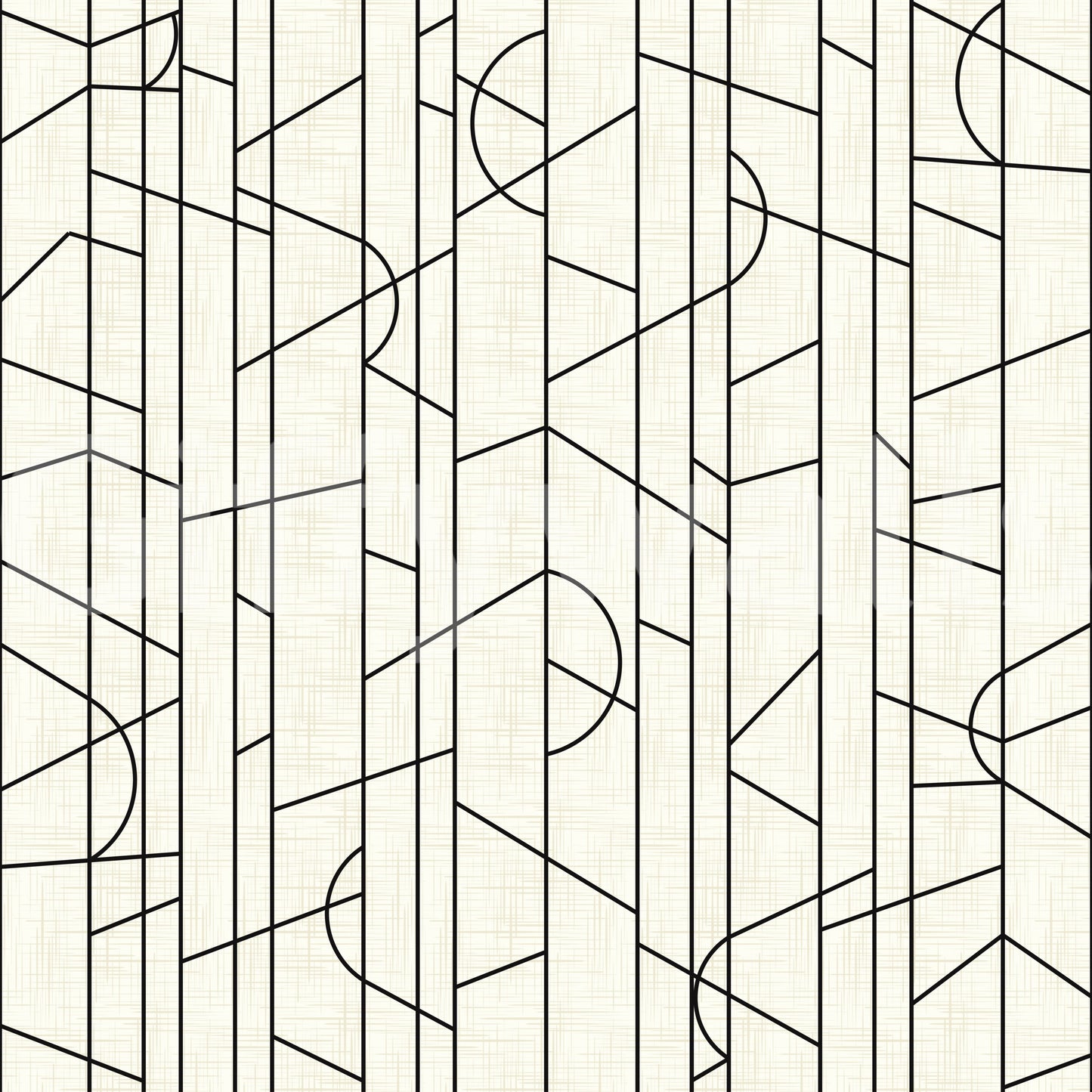 Graphic pattern wallpaper in black and white