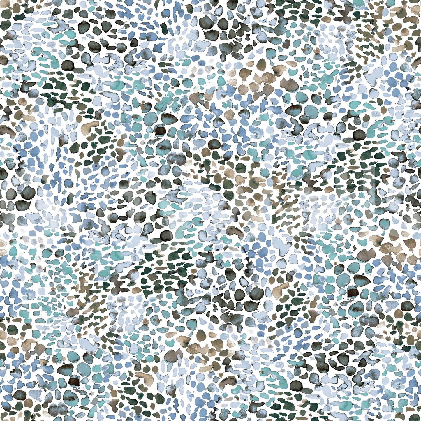 Blå abstrakt akvarell tapet