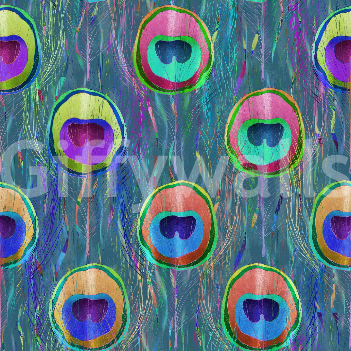 A stylish and creative wallpaper for an accent wall.