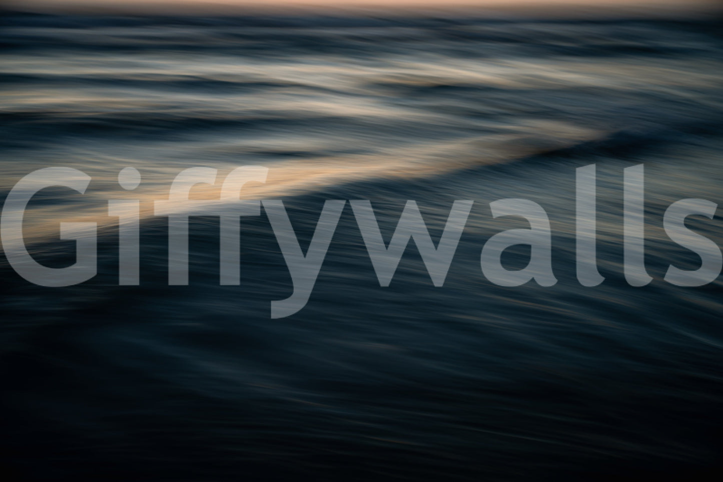 A high-quality serene ocean wall mural for walls.