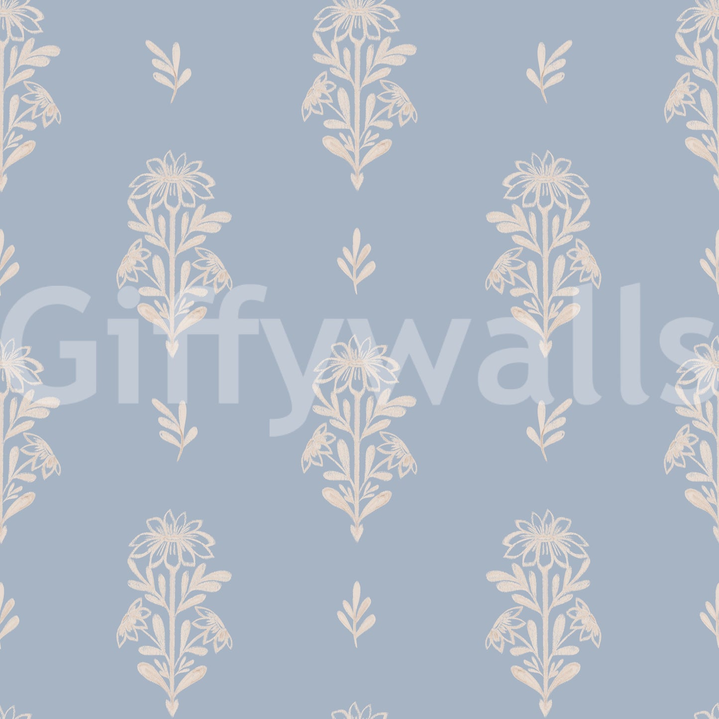 Feminine floral wallpaper