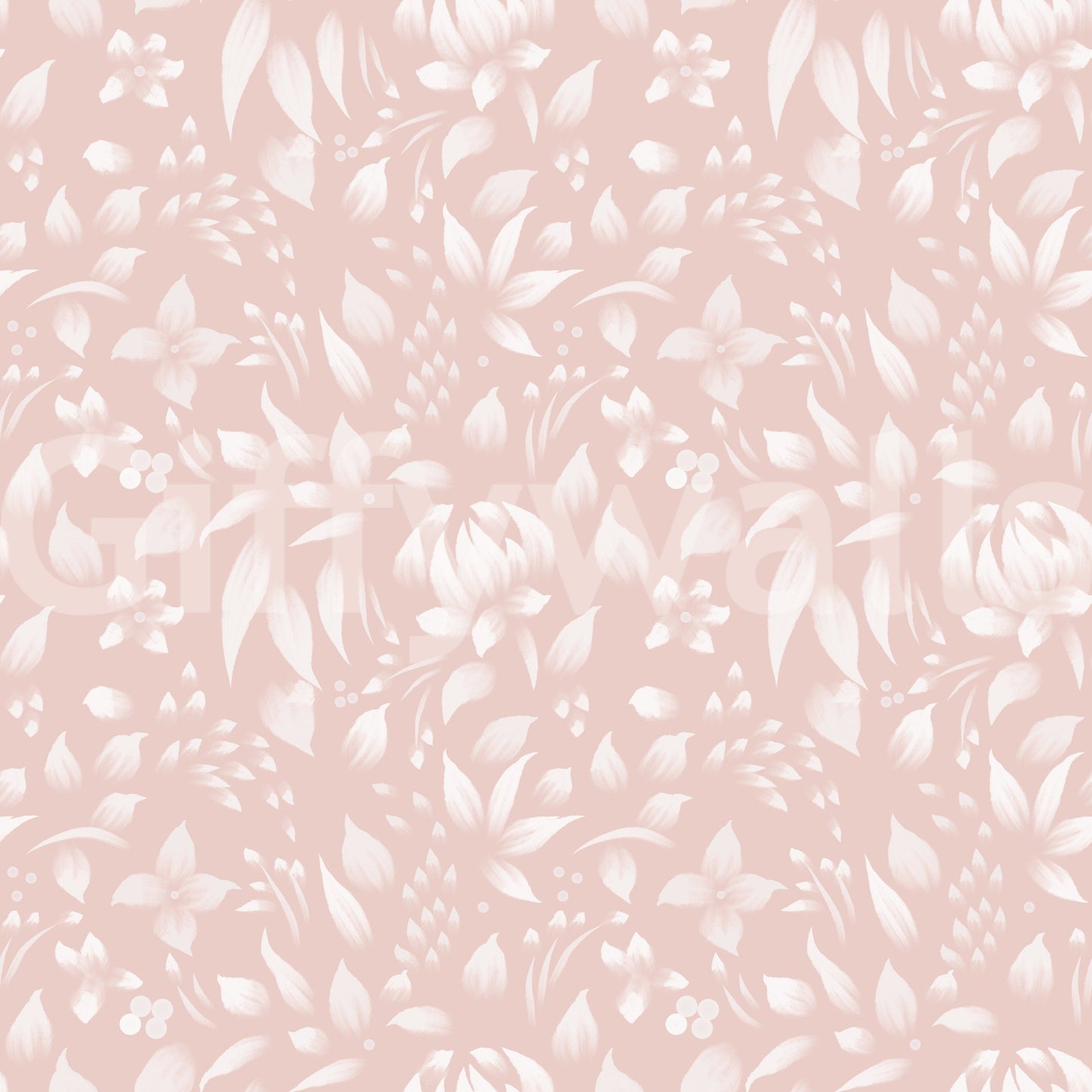 A serene floral wallpaper with soft blush hues and understated spring bloom patterns.