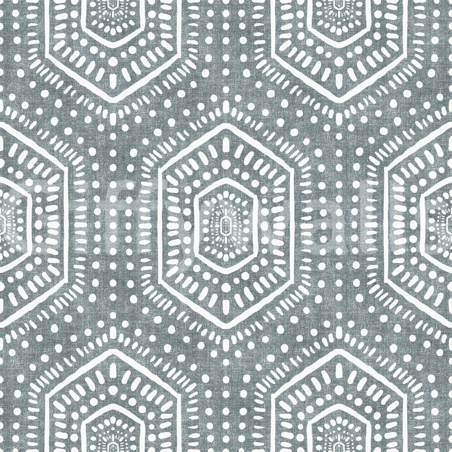Boho Painted Grunge Calming Blue Wallpaper