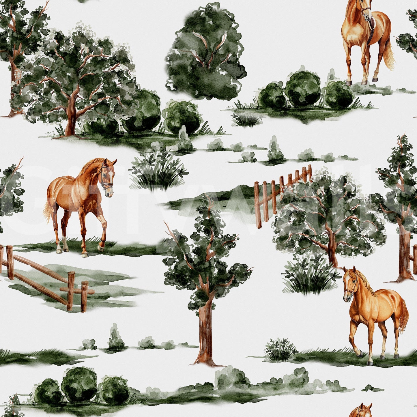 The wallpaper features a peaceful, idyllic setting.