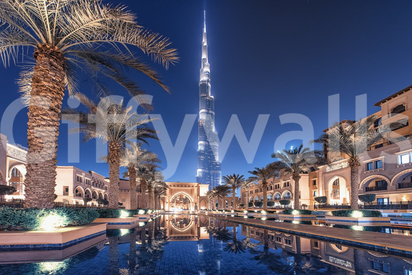 Burj Reflection Wall Mural