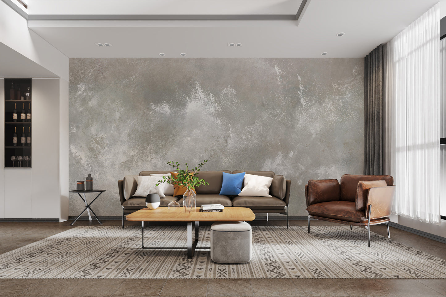 Baltic Sand Textured Abstract Wallpaper