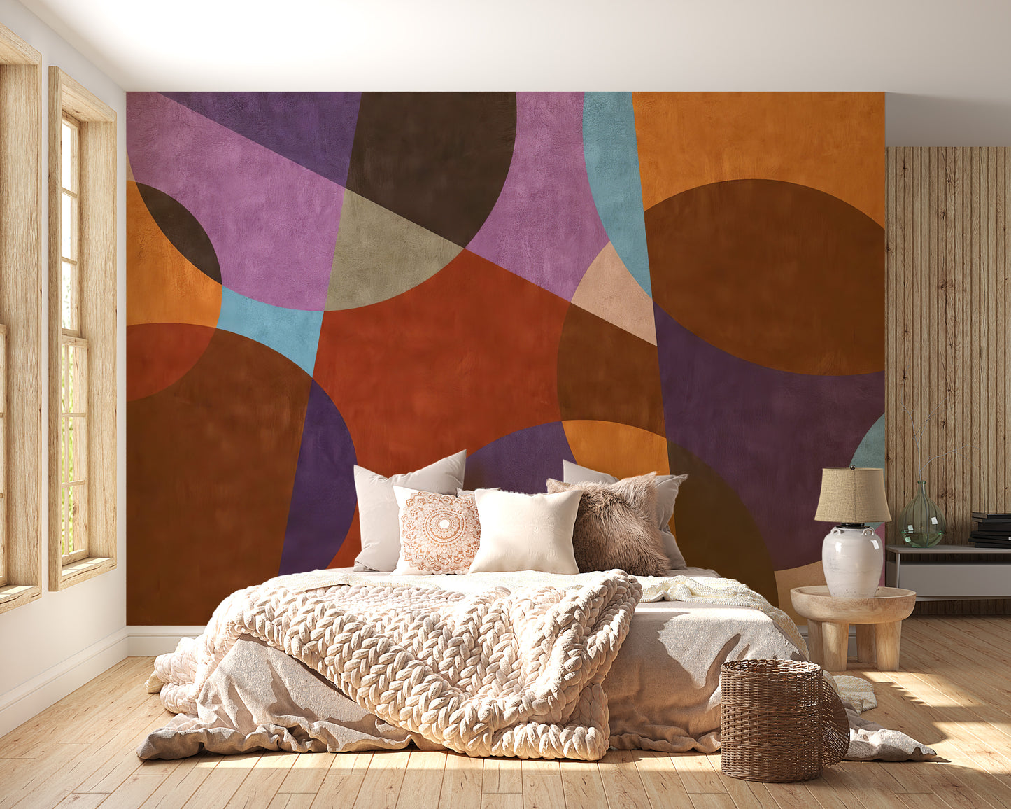 Bohemian Chic Mural makes bedrooms vibrant and full of personality