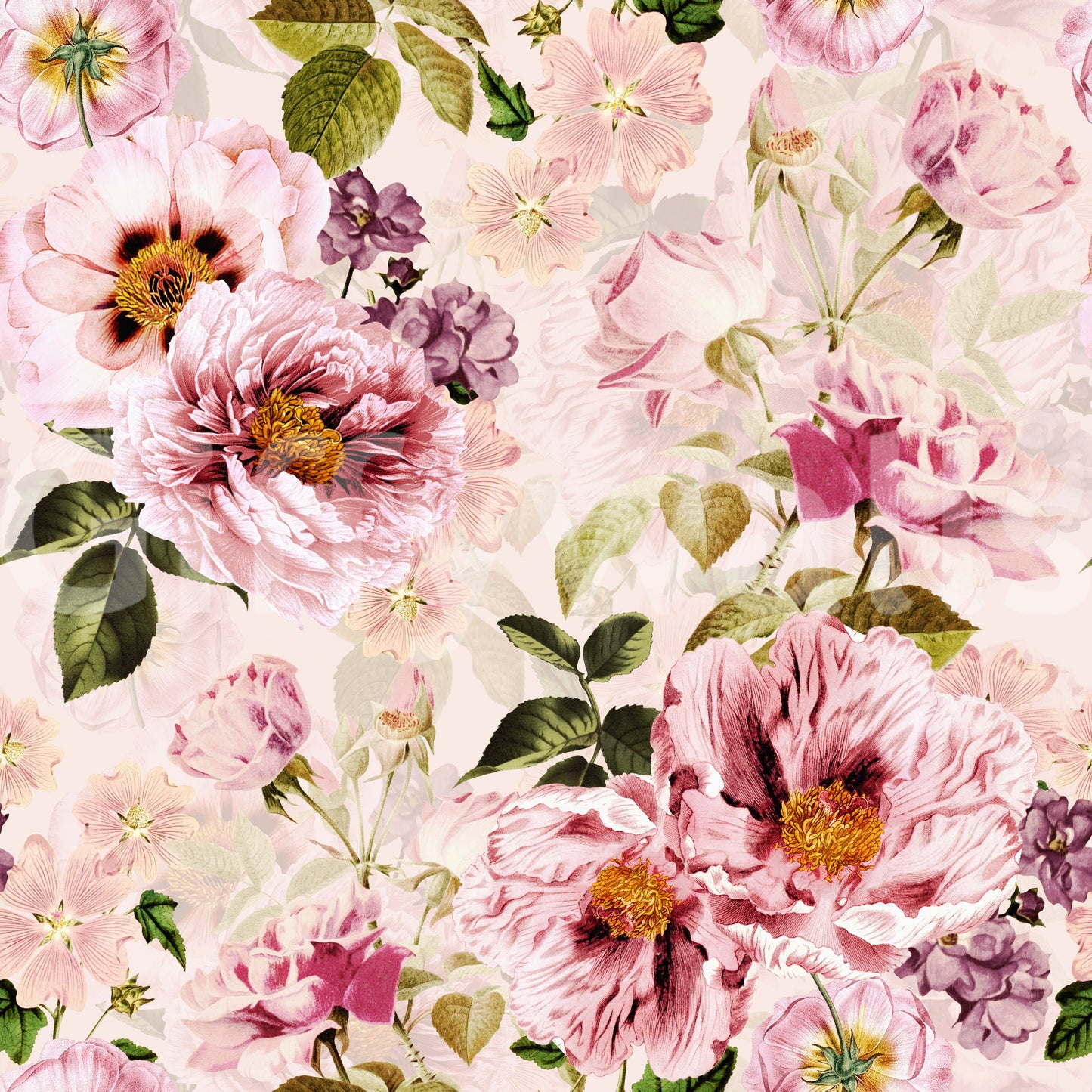 Grandmillennial Dramatic Glamour Heritage Gothic Dark Moody Florals 1 tapet