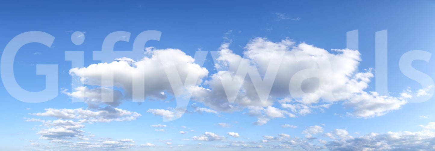 Daylight Calm Skies mural with soft textures and bright colors
