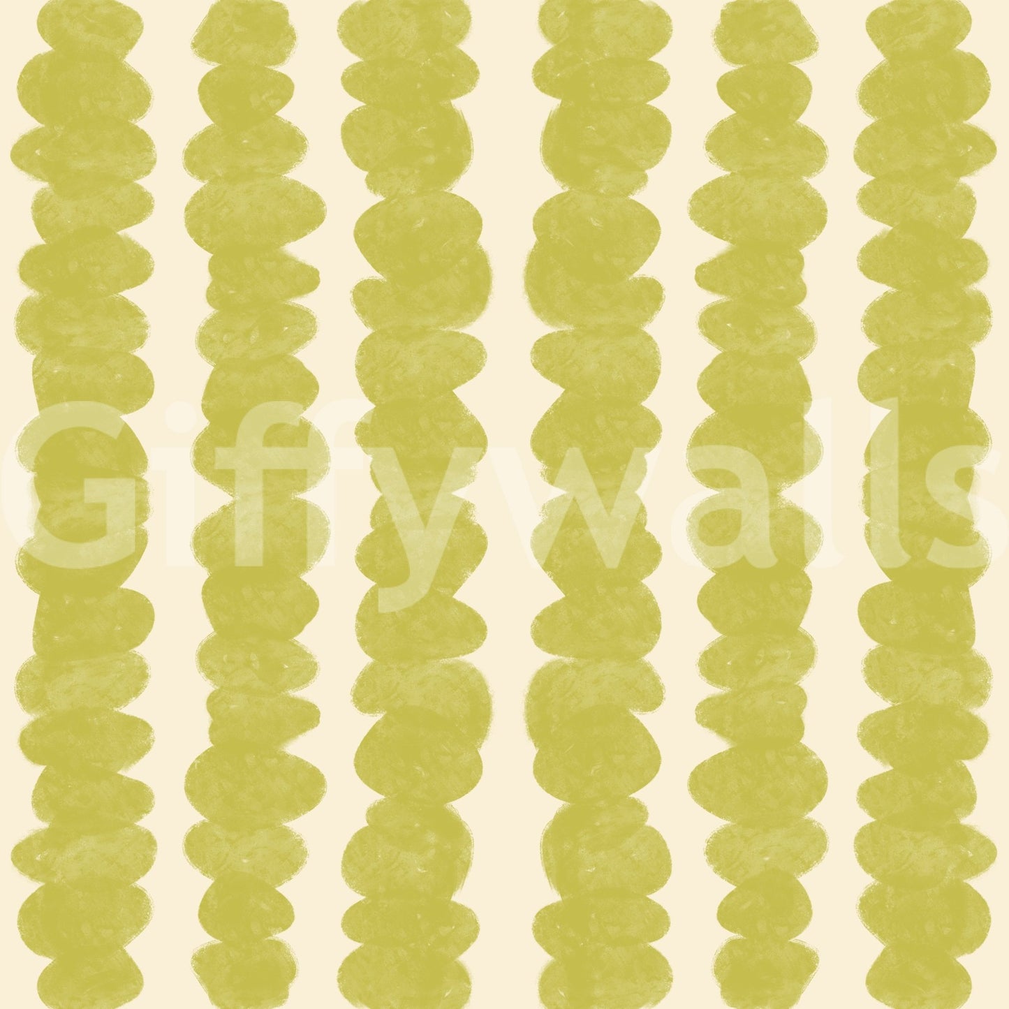 Vibrant, textured Chartreuse Pebble Rows wallpaper