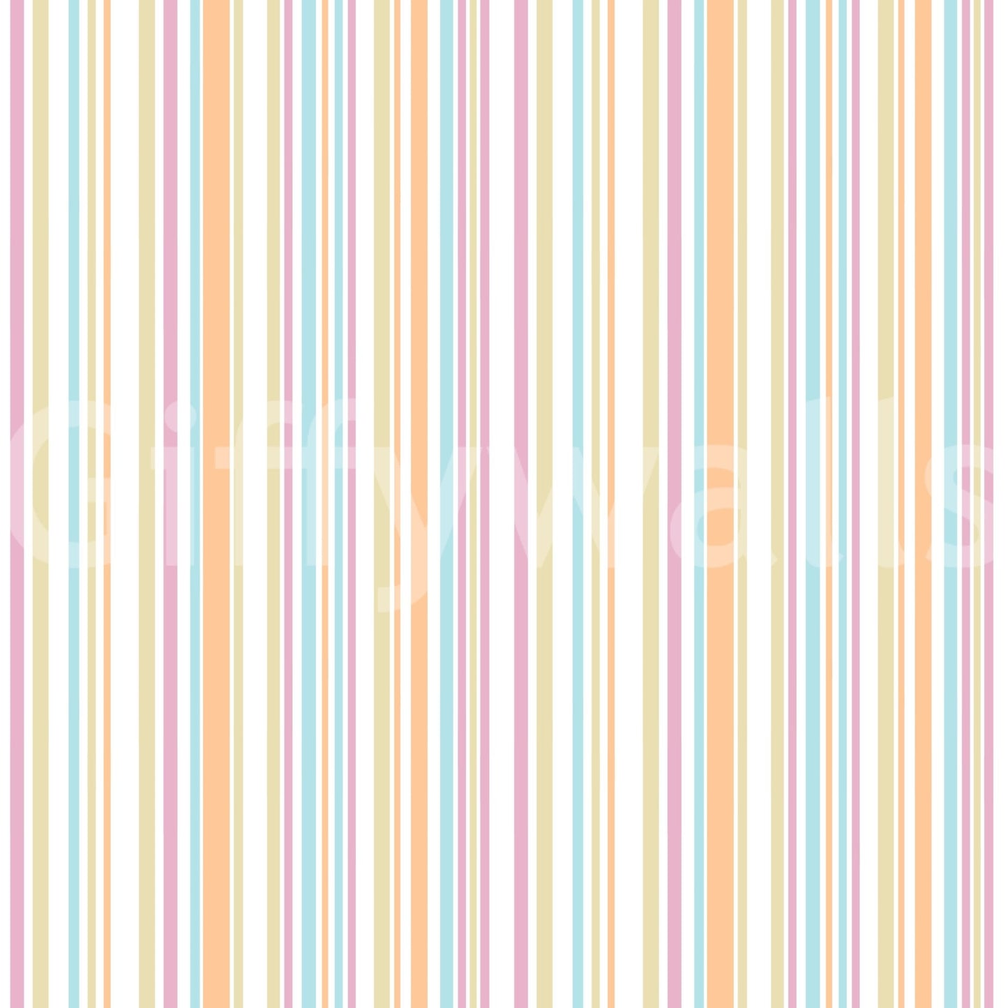 Papier peint arc-en-ciel à rayures pastel joyeuses