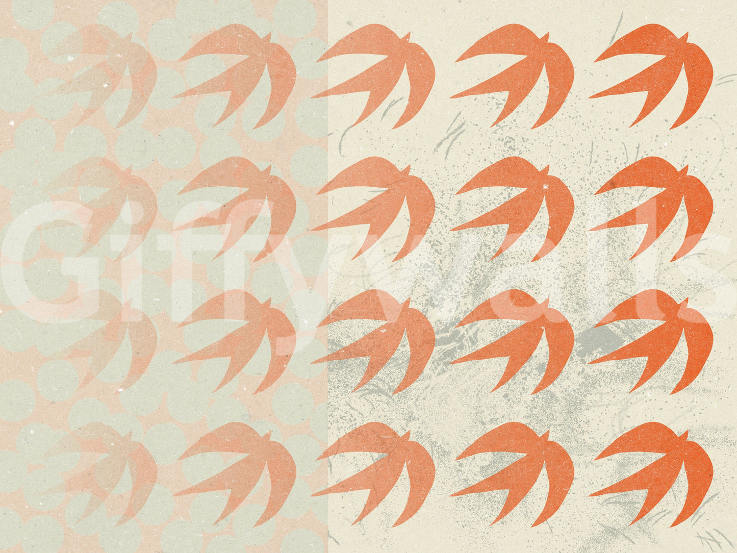 A high-quality serene bird wall mural for walls.