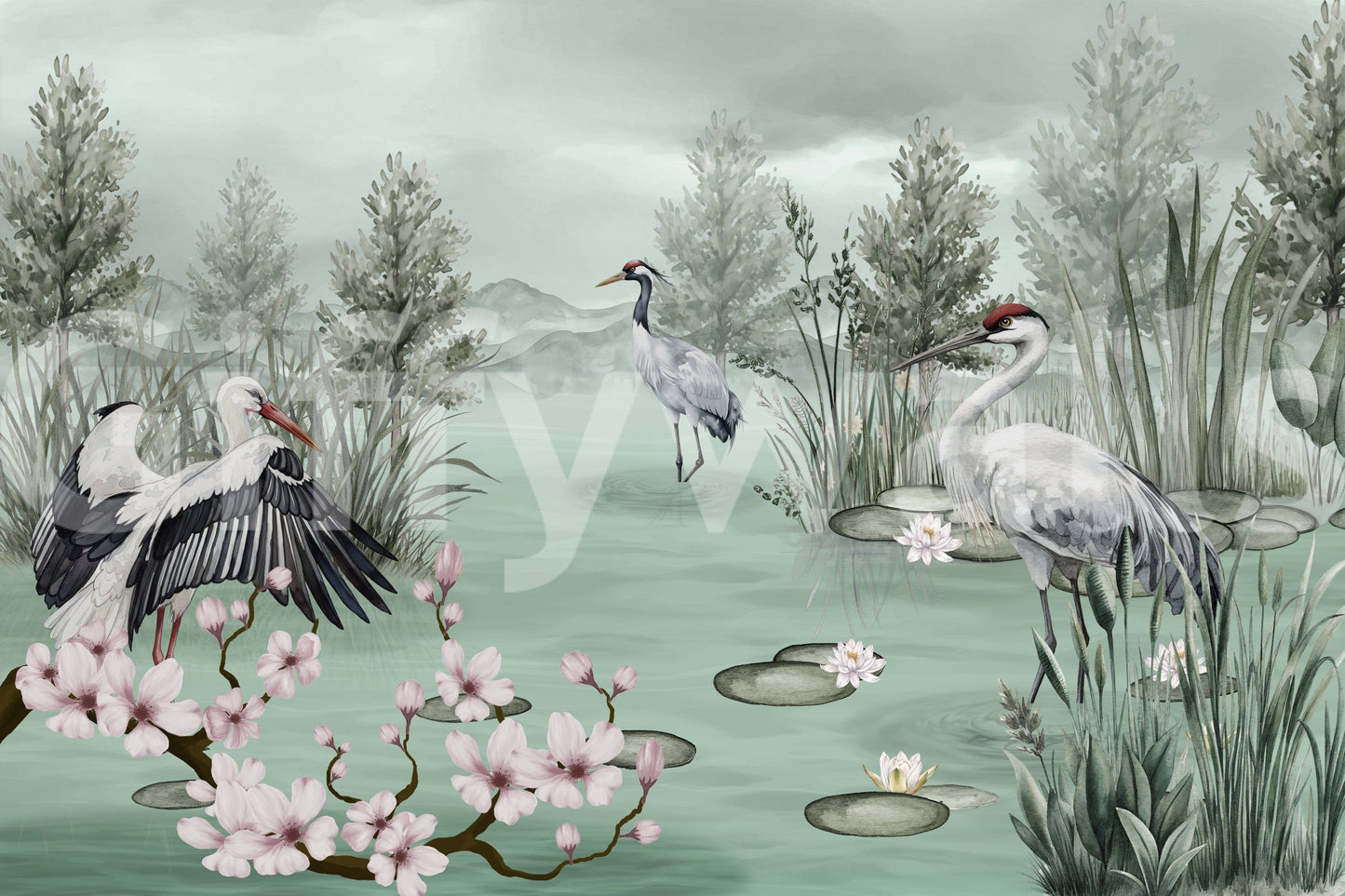 The image is suitable for a bedroom or a living space.