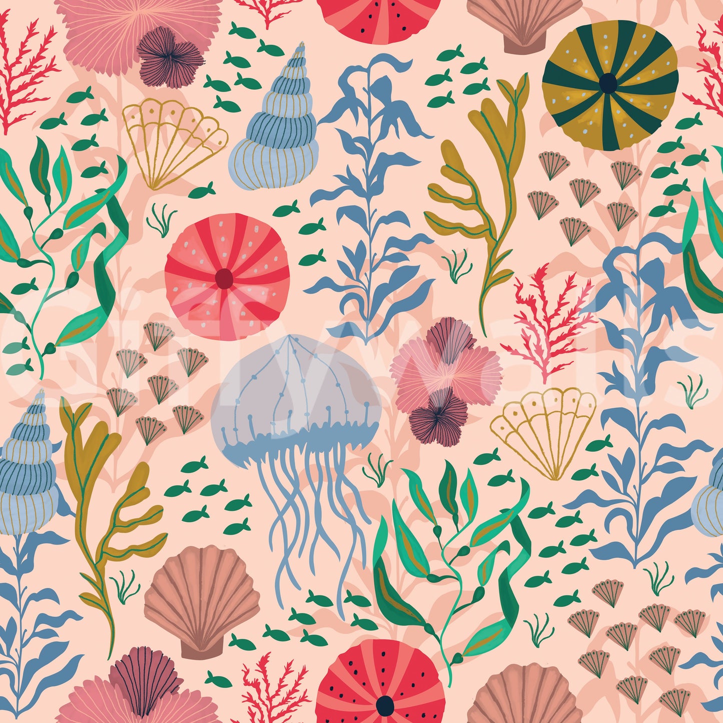 Dreamy seascape wallpaper for modern coastal homes