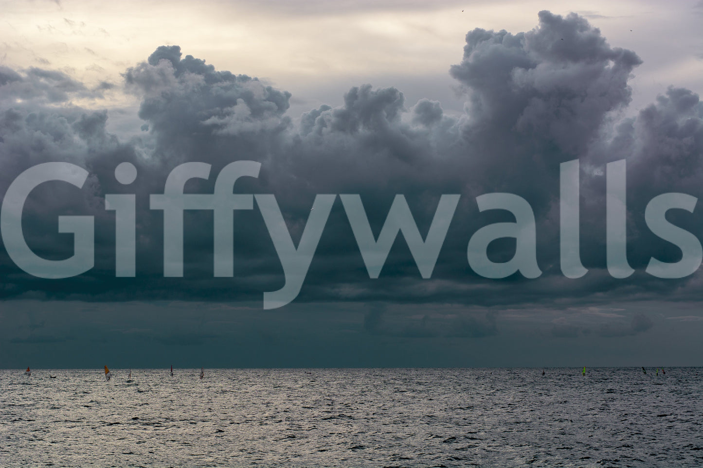 A high-quality serene beach wall mural for walls.