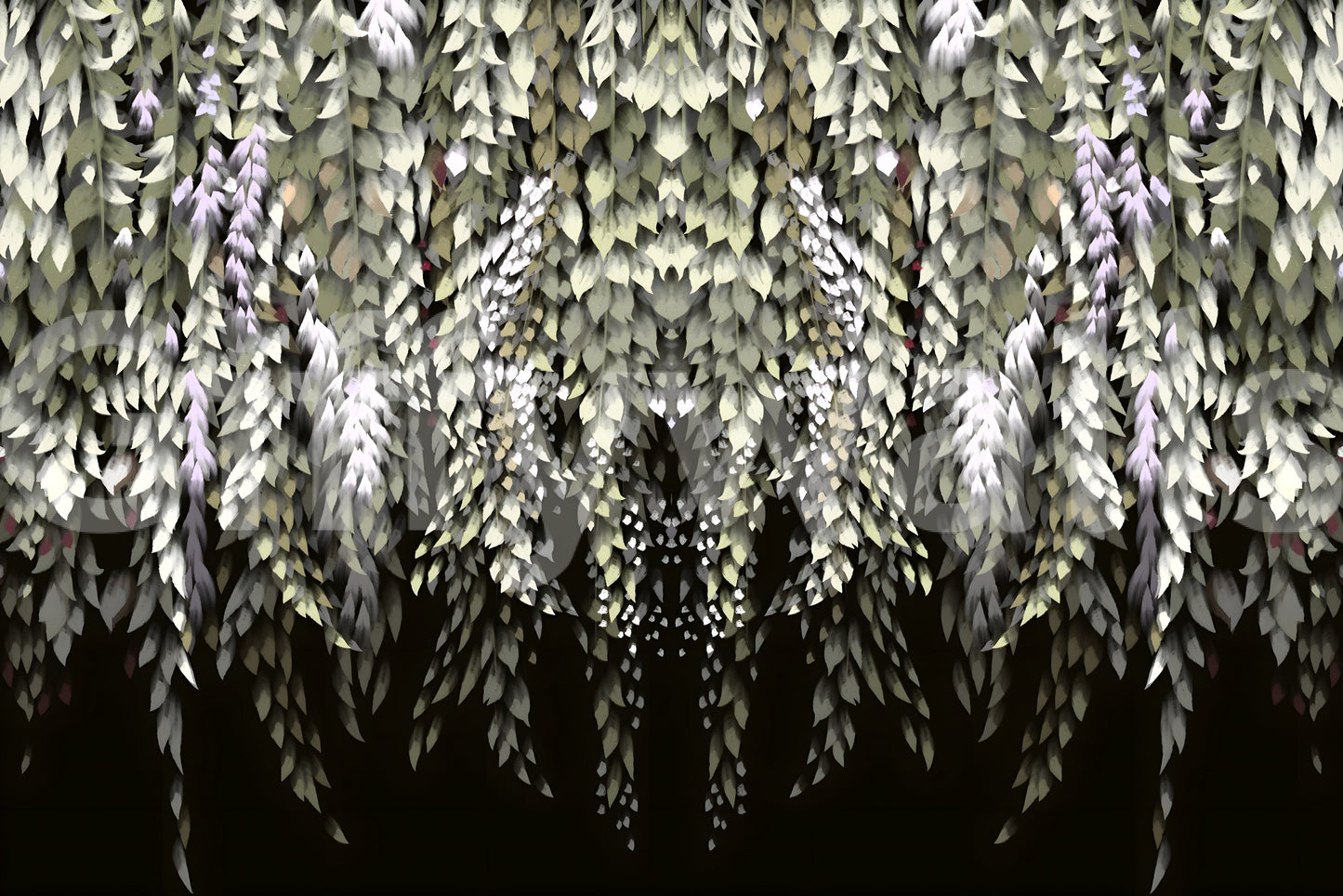 Wisteria Cascade Wallpaper