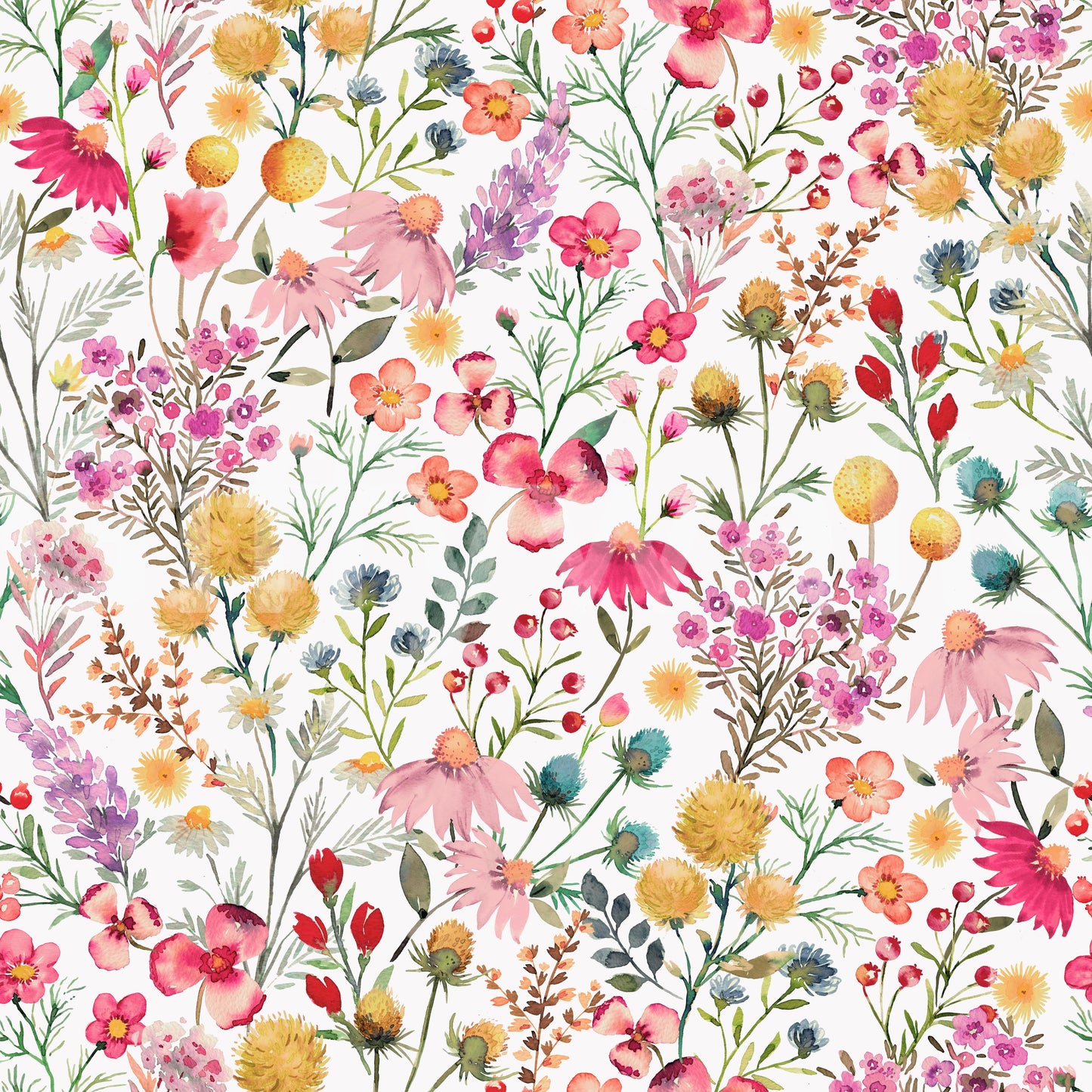 Delikat botaniske tørblomster tapet