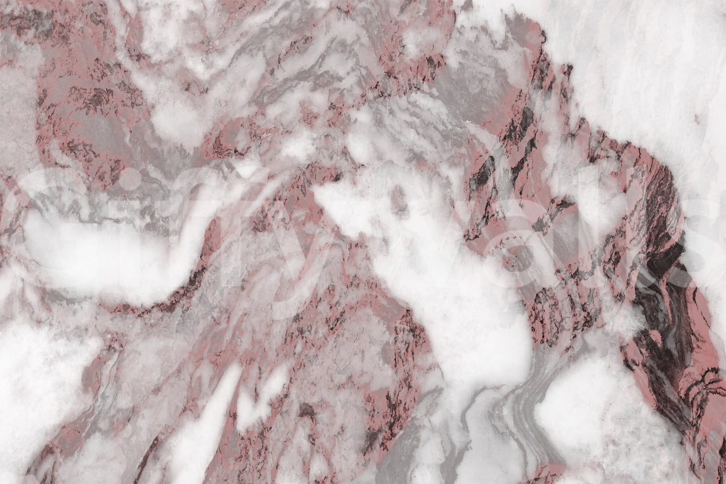 Dusty Rose Marble Swirl Wall Mural -2579026