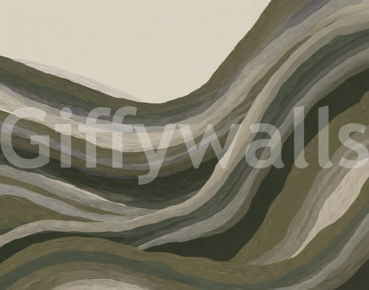 Earthy abstract textured landscape Wall Mural