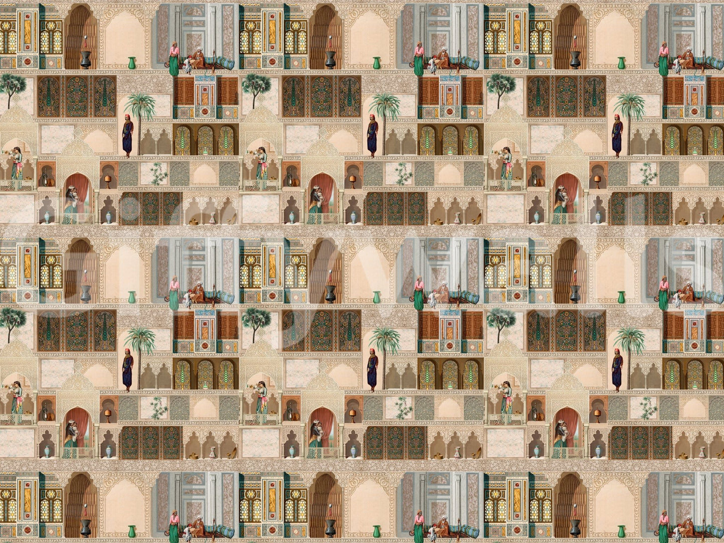 Panorama-vægmaleri fra det østlige palads