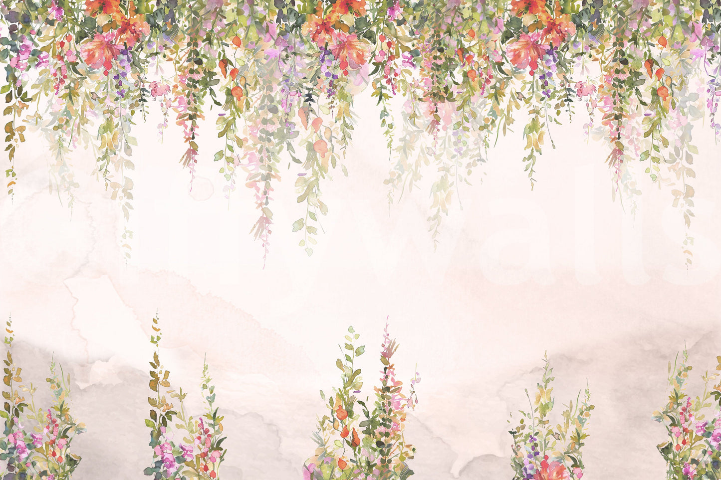 The style is a watercolor painting.