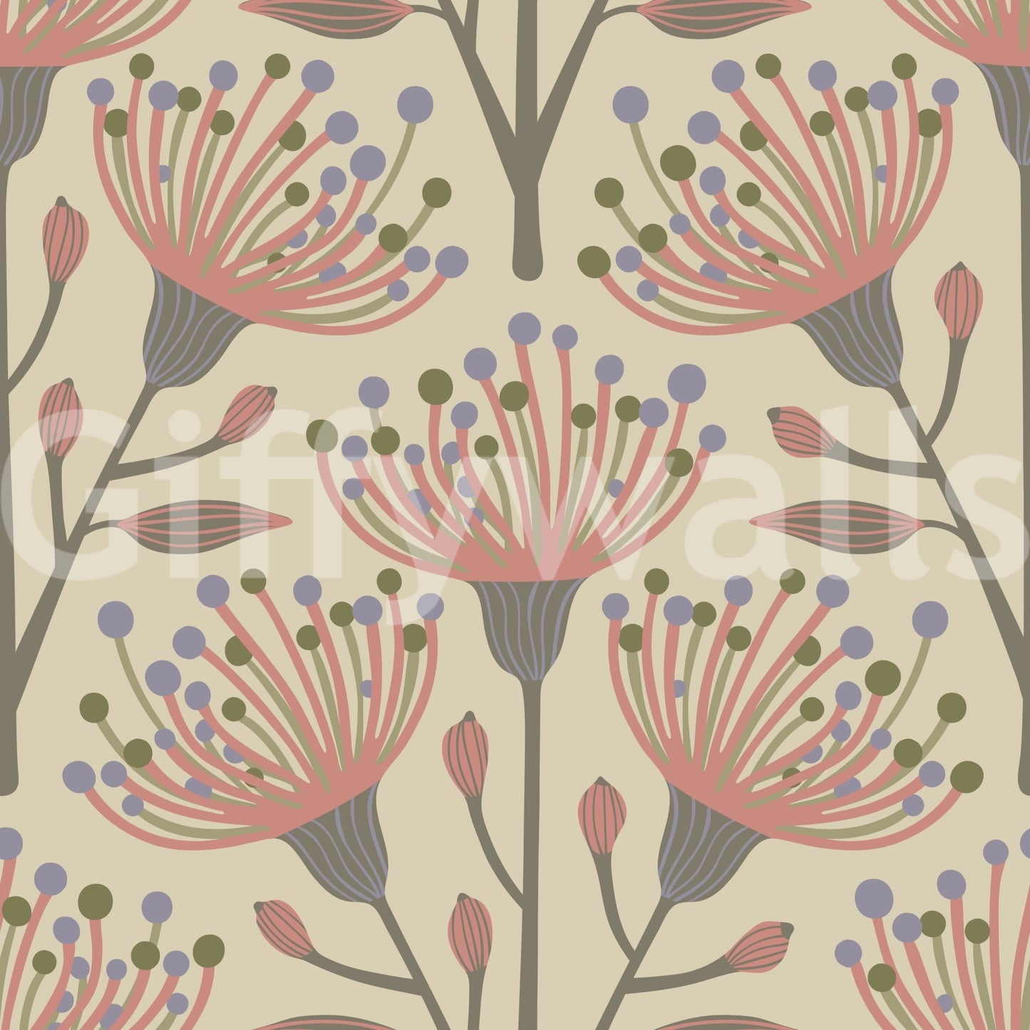 Soft nature-inspired wallpaper