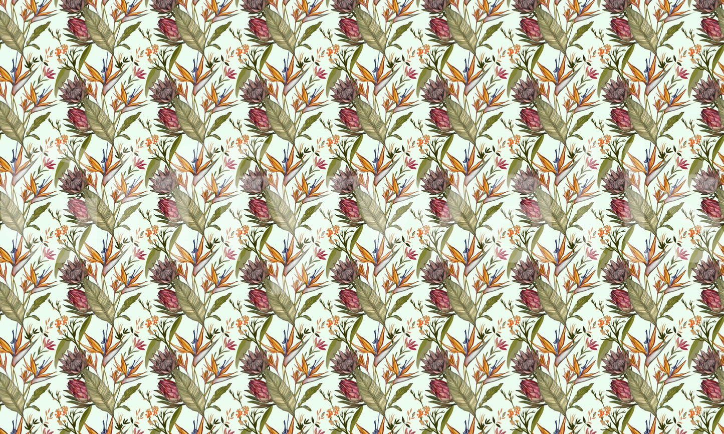 A high-quality exotic forest wall mural for walls.