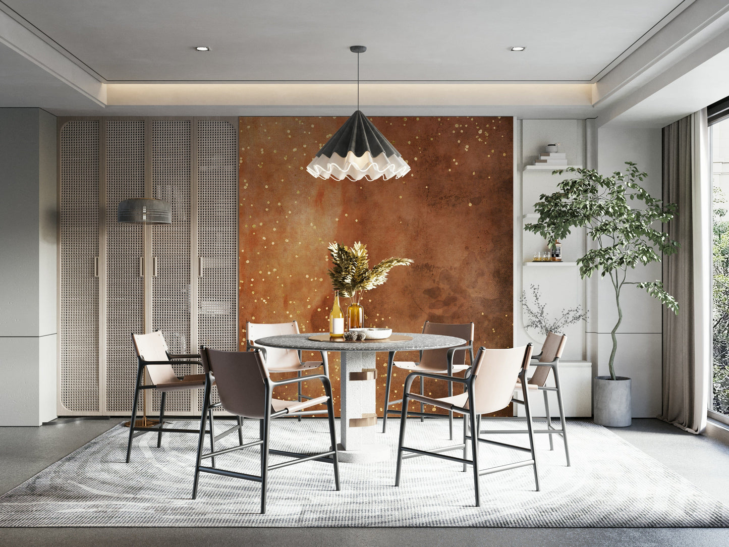 Flame Galaxy Wall Mural