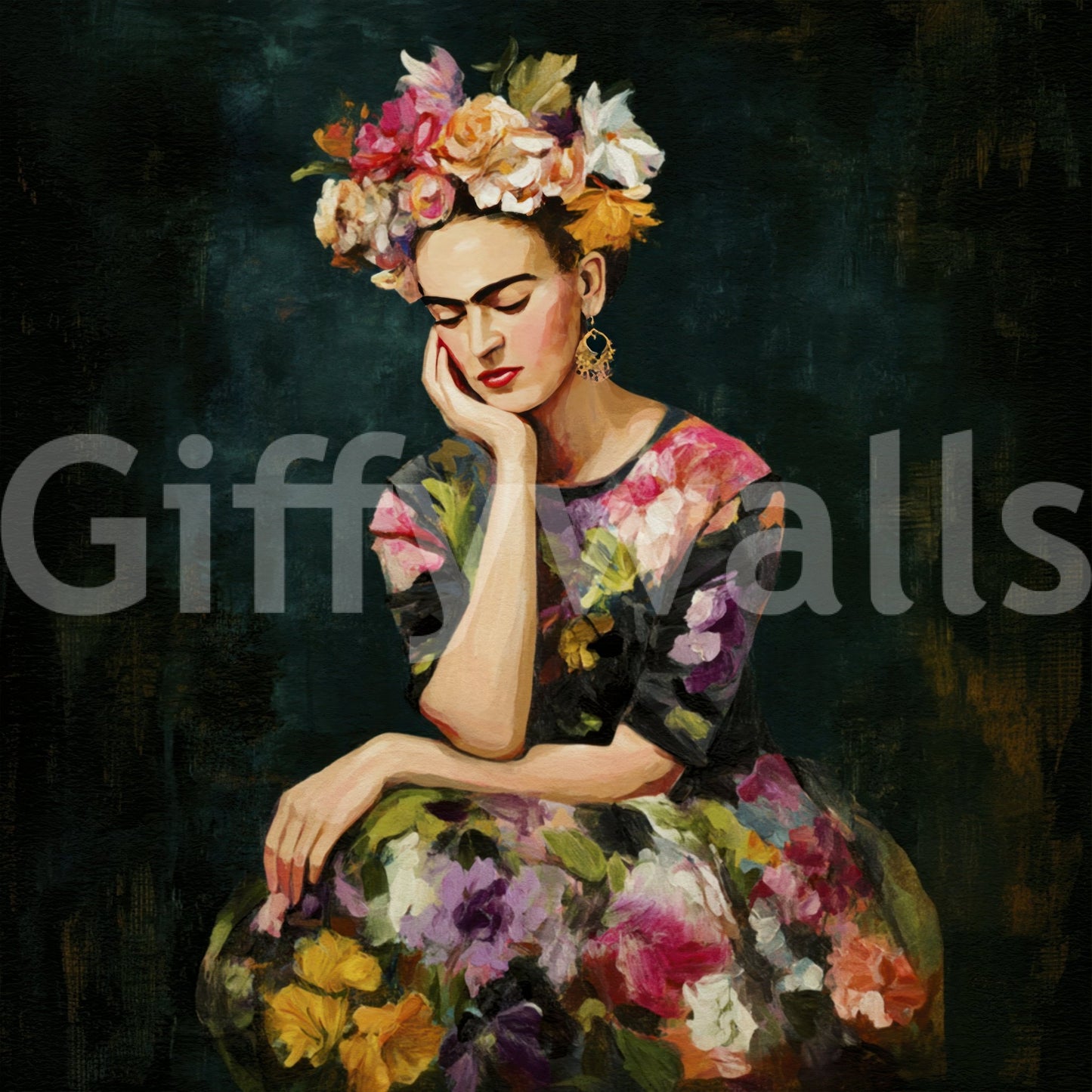 Mexican-inspired wall design with boho flair