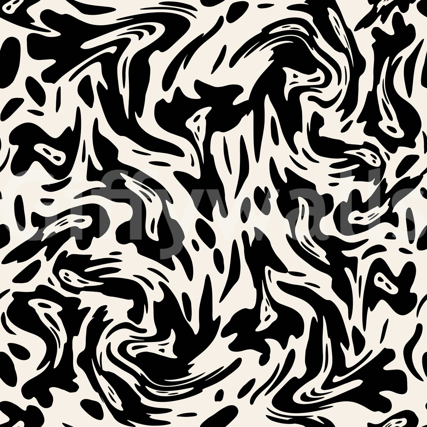 Fluid shapes wall art wallpaper.