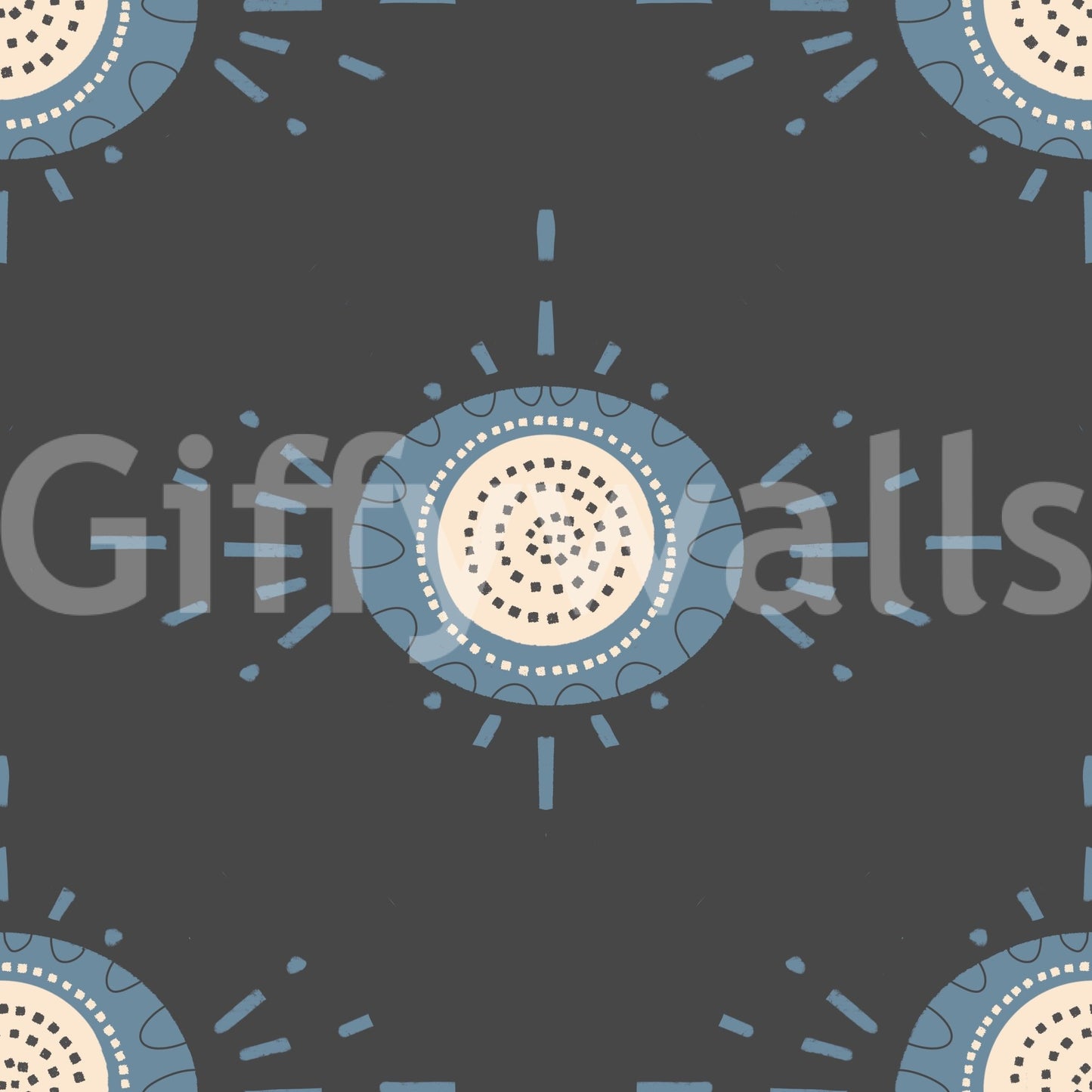 Floral patterns in dusty blue and cream adding elegance to any room