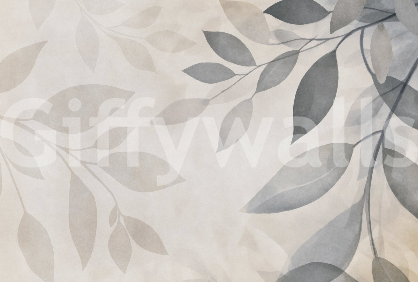 Minimal leaf wallpaper for peaceful spaces