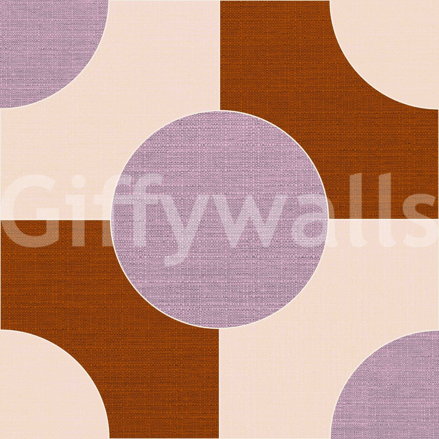 Sophisticated wallpaper with bold minimalist shapes